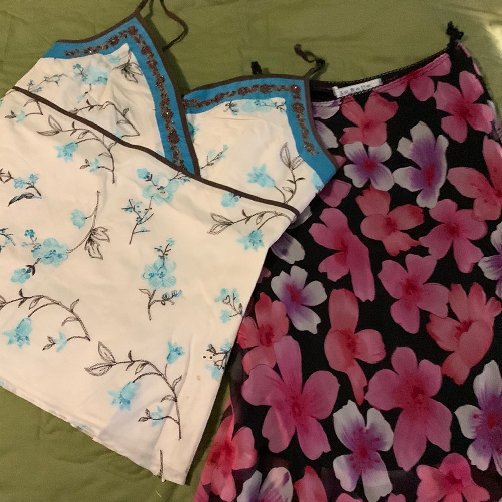 Ann Taylor embroidered top/skirt